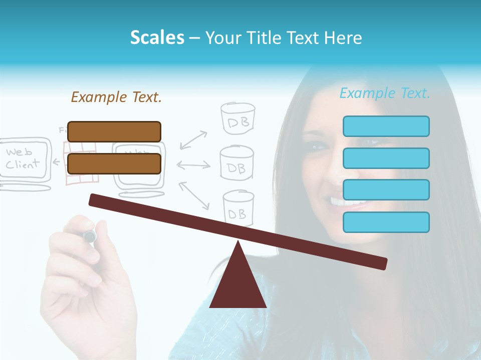 Female Old Finger PowerPoint Template
