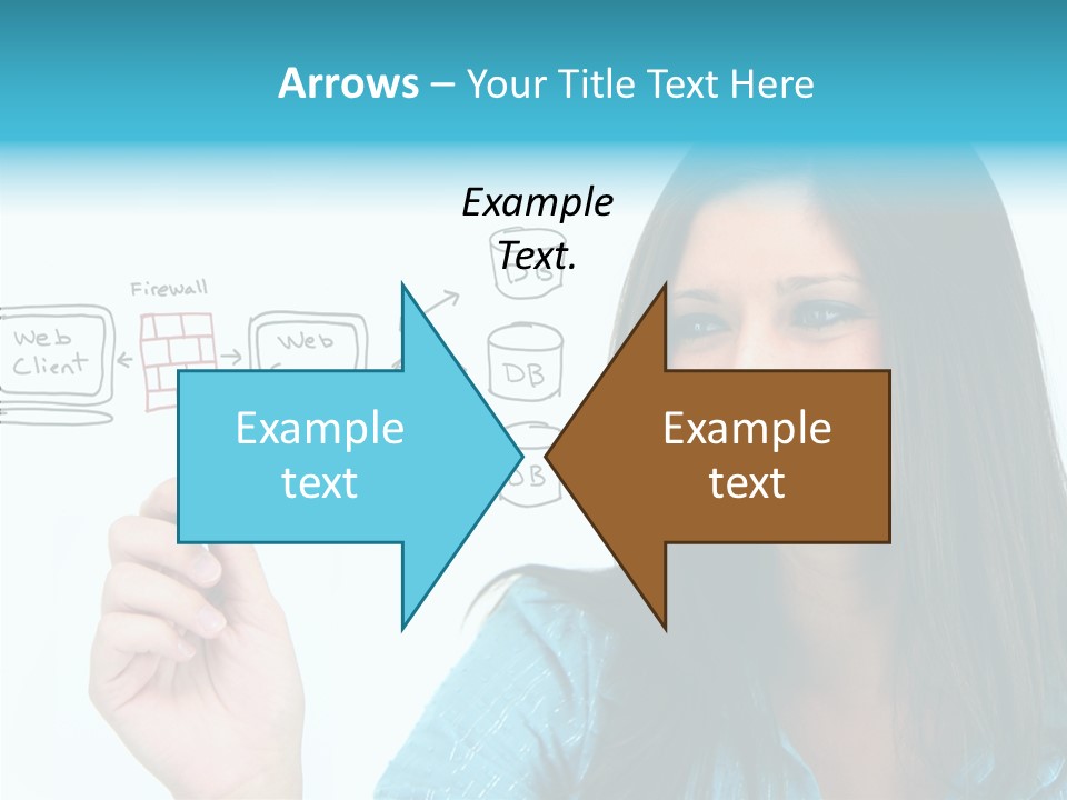 Female Old Finger PowerPoint Template