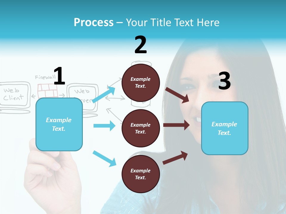 Female Old Finger PowerPoint Template