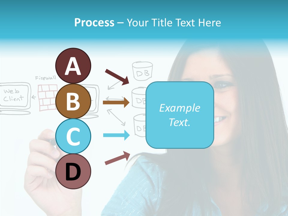 Female Old Finger PowerPoint Template