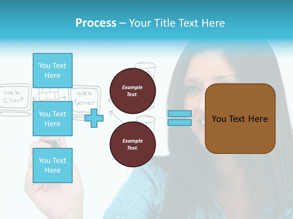Female Old Finger PowerPoint Template