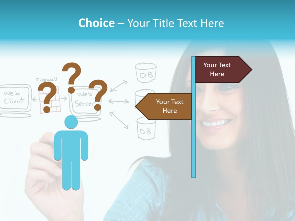 Female Old Finger PowerPoint Template