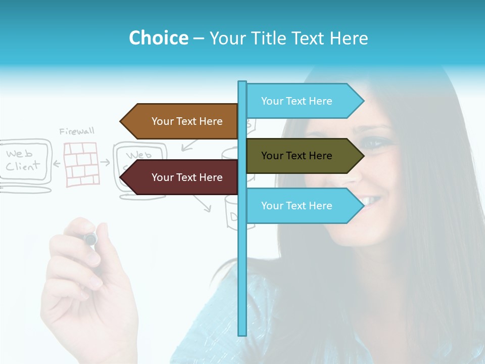 Female Old Finger PowerPoint Template