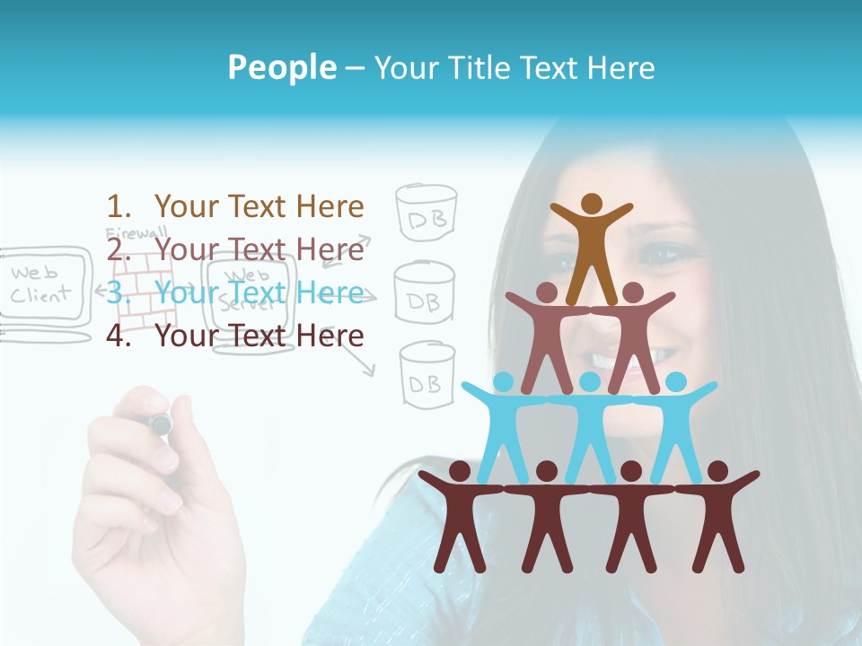 Female Old Finger PowerPoint Template