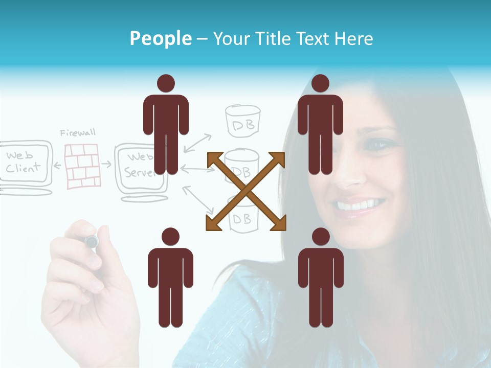 Female Old Finger PowerPoint Template