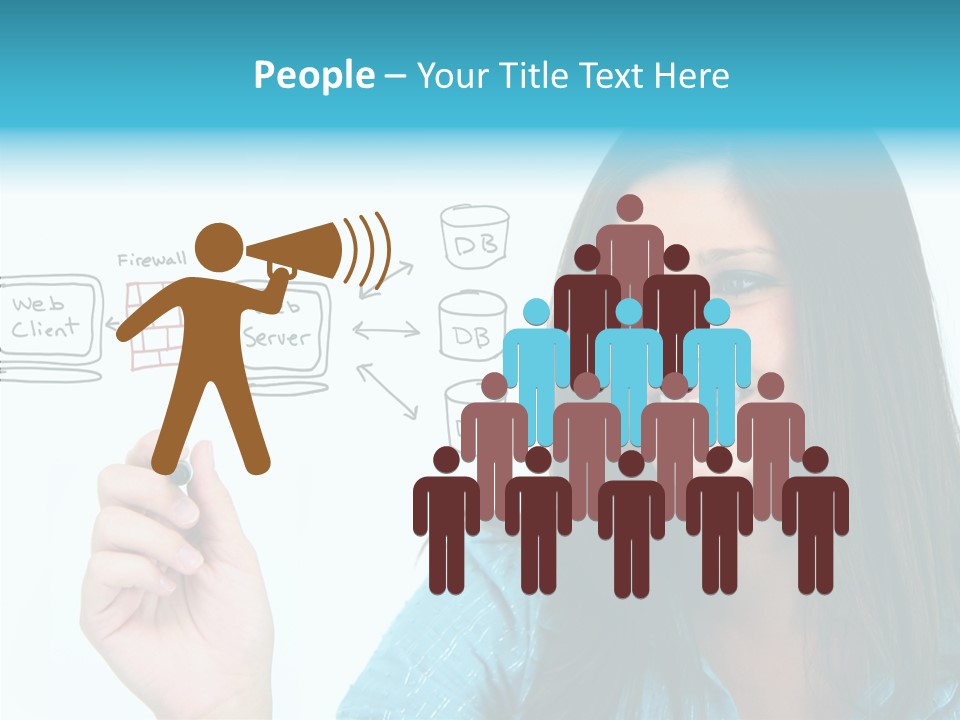 Female Old Finger PowerPoint Template