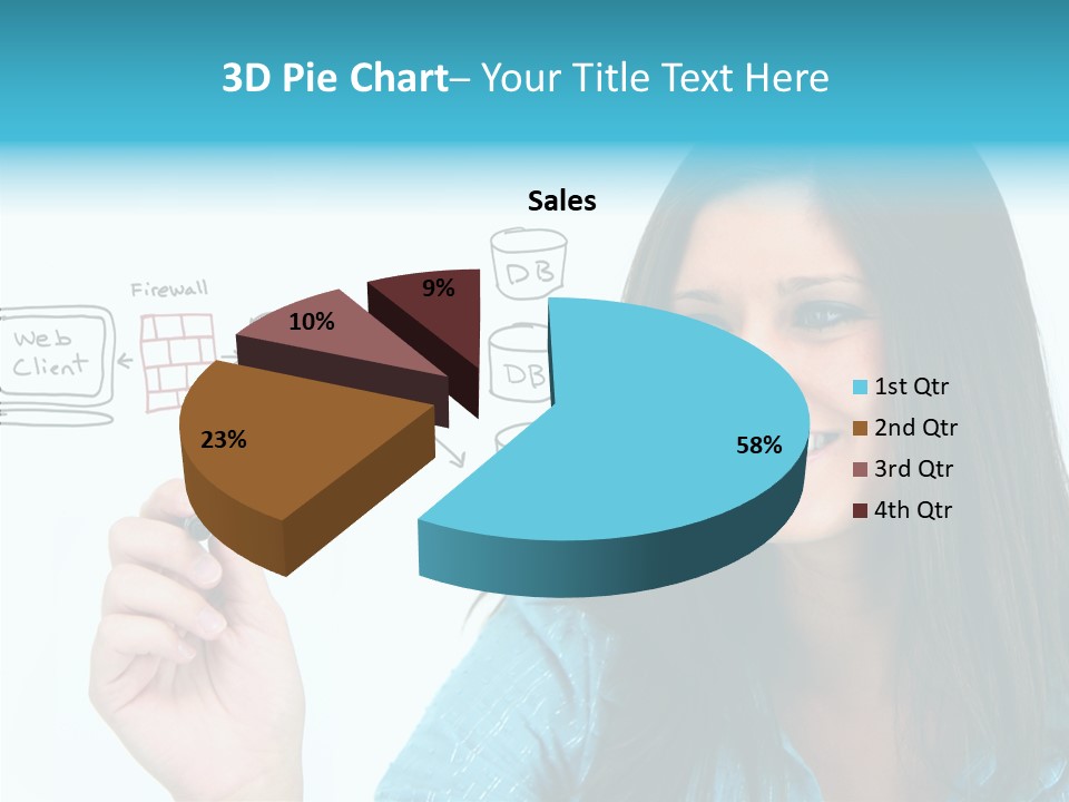 Female Old Finger PowerPoint Template