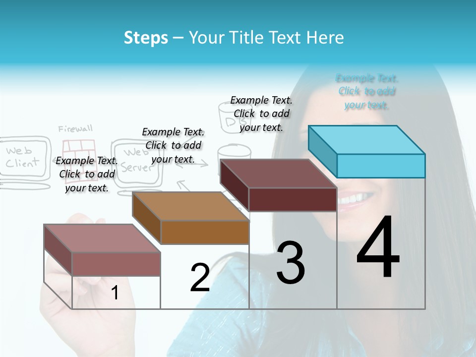 Female Old Finger PowerPoint Template