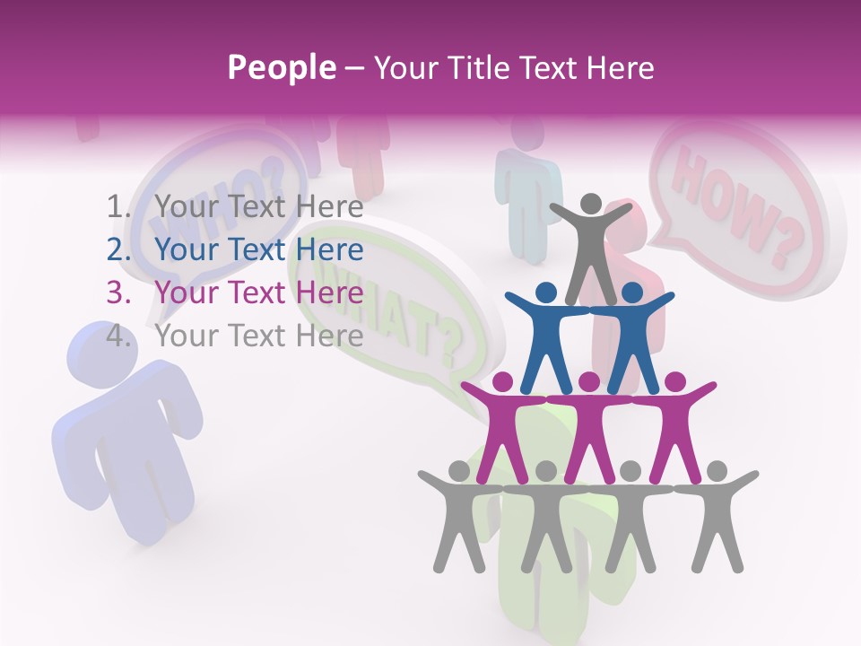 Human Background Help PowerPoint Template