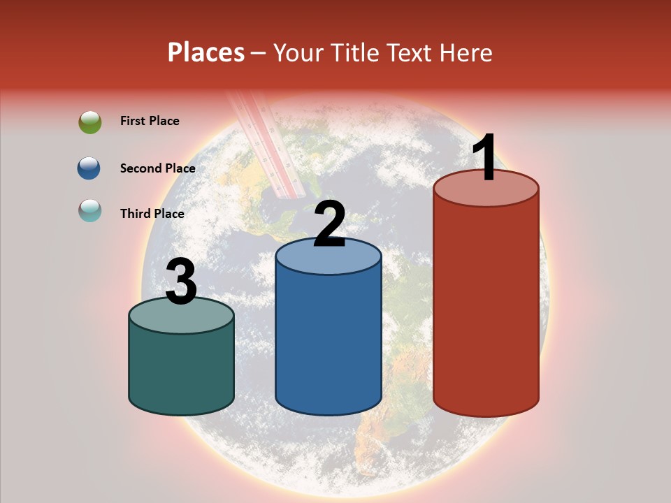 Warm Damage Global PowerPoint Template