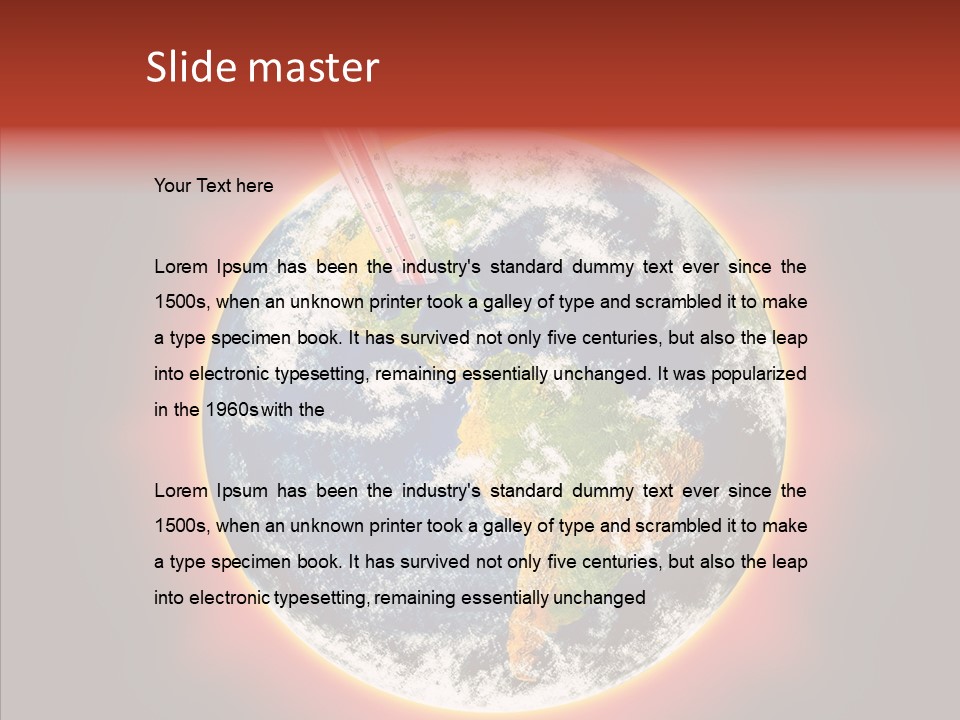 Warm Damage Global PowerPoint Template