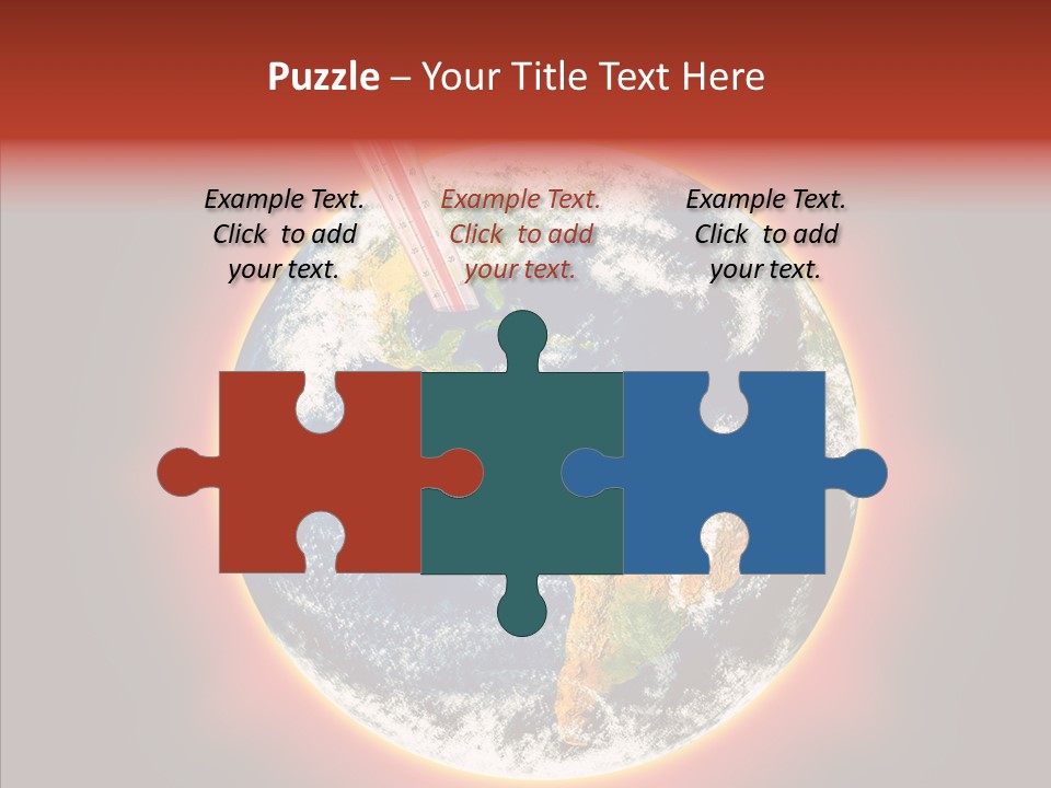 Warm Damage Global PowerPoint Template