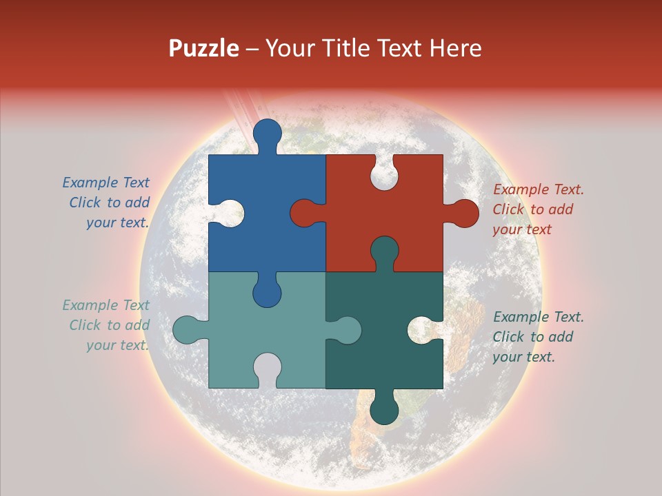 Warm Damage Global PowerPoint Template