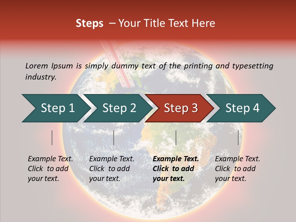Warm Damage Global PowerPoint Template