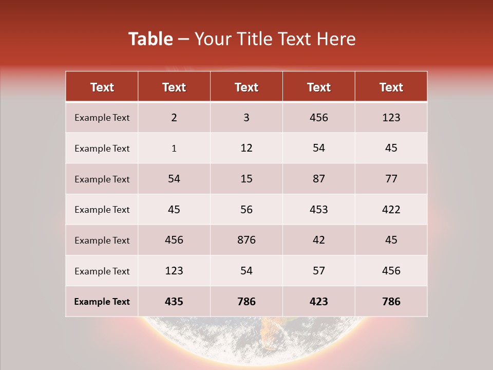 Warm Damage Global PowerPoint Template