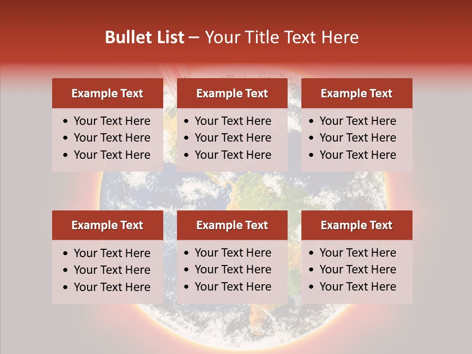 Warm Damage Global PowerPoint Template