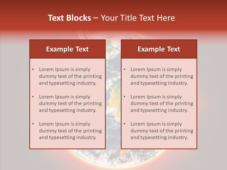 Warm Damage Global PowerPoint Template