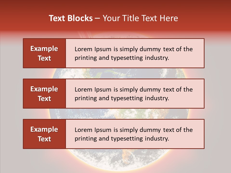 Warm Damage Global PowerPoint Template
