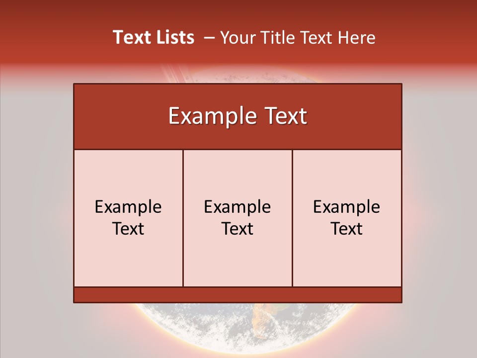 Warm Damage Global PowerPoint Template