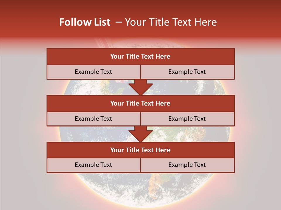 Warm Damage Global PowerPoint Template