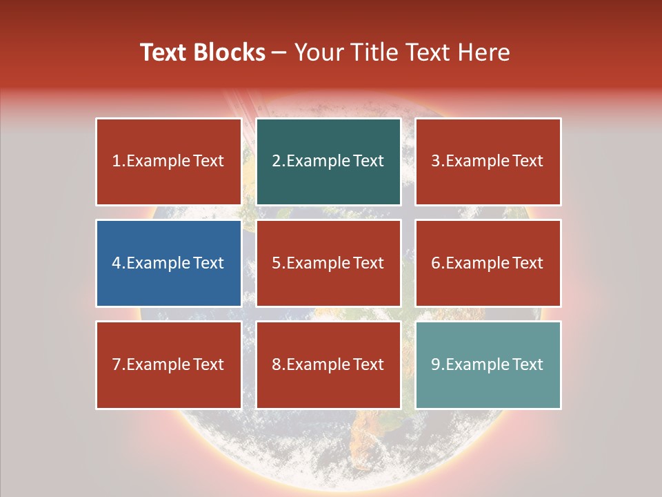 Warm Damage Global PowerPoint Template