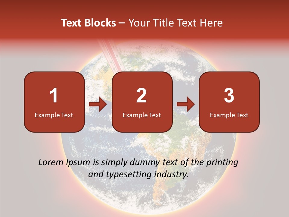 Warm Damage Global PowerPoint Template
