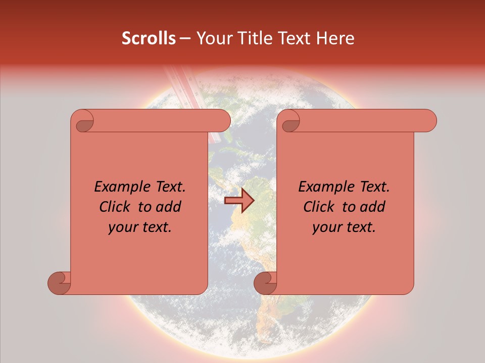 Warm Damage Global PowerPoint Template