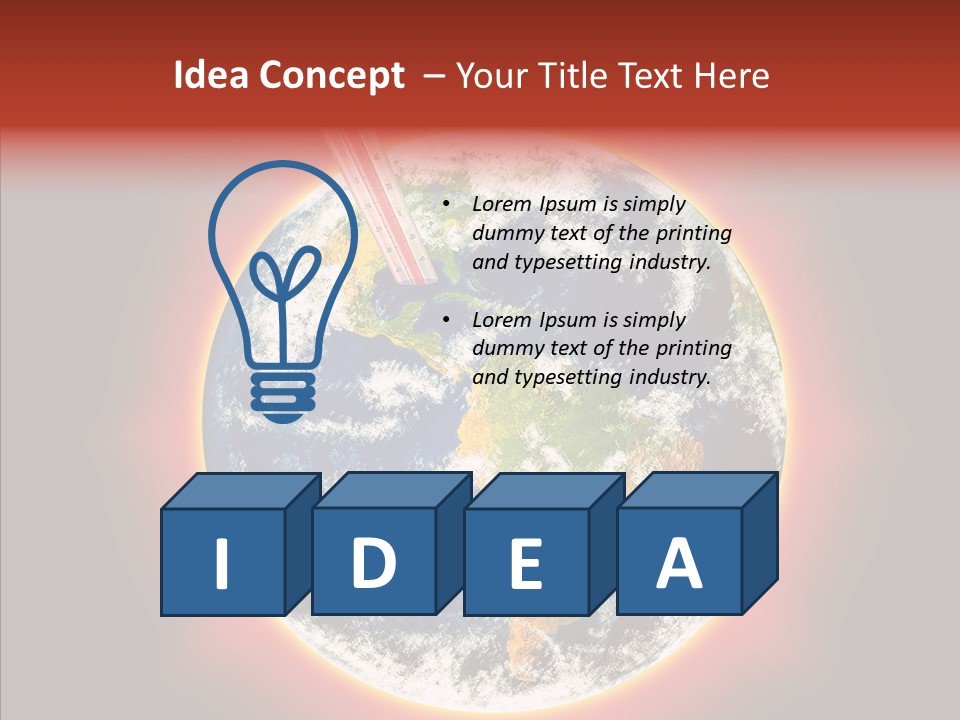 Warm Damage Global PowerPoint Template