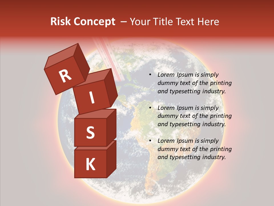 Warm Damage Global PowerPoint Template