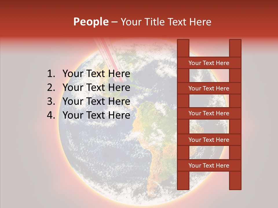 Warm Damage Global PowerPoint Template