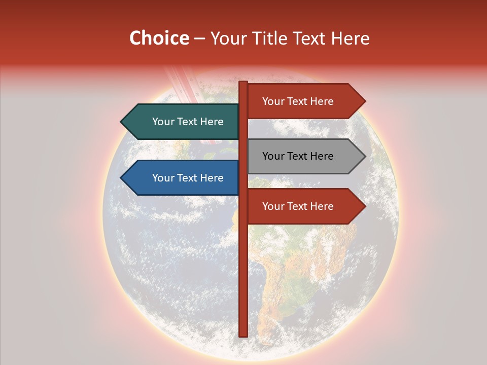 Warm Damage Global PowerPoint Template