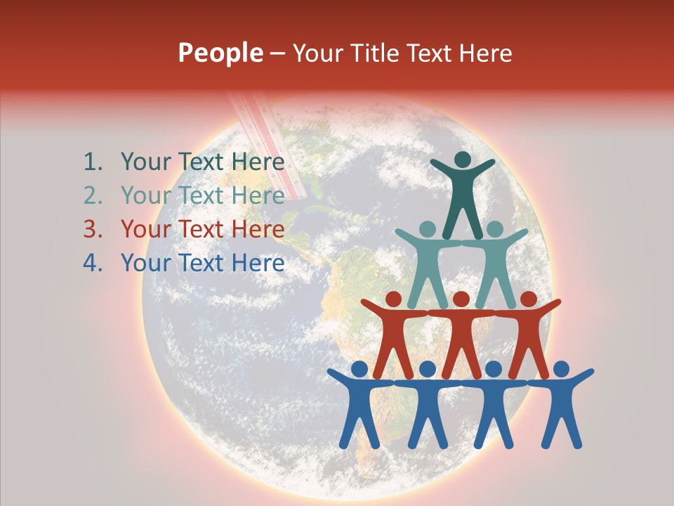 Warm Damage Global PowerPoint Template