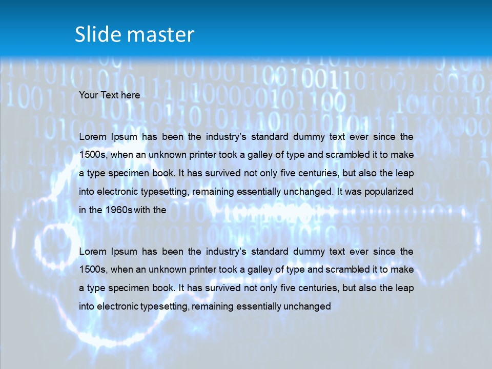 Medium Key Lock PowerPoint Template