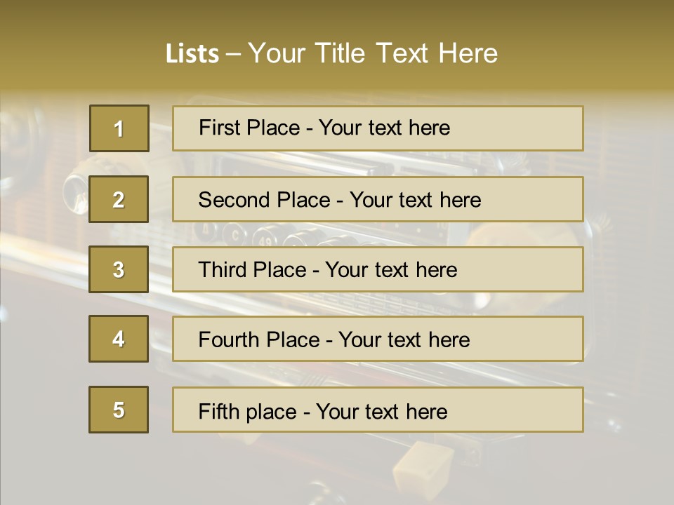 Wood Exhibit Key PowerPoint Template