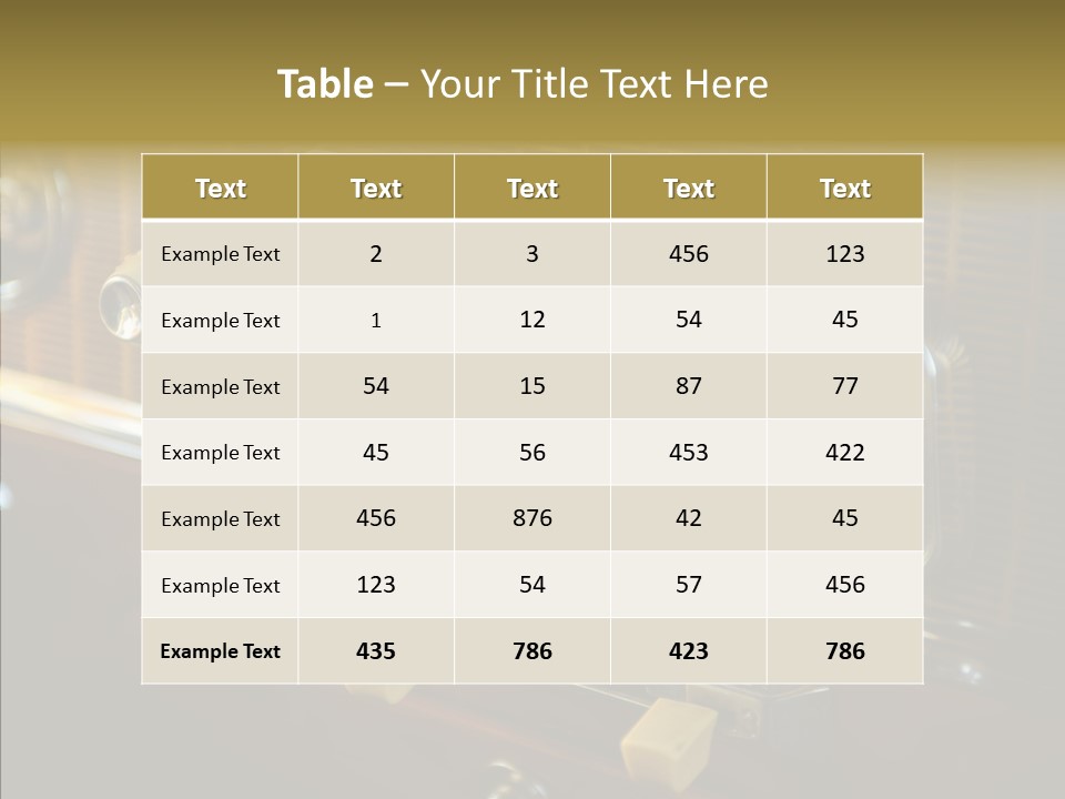 Wood Exhibit Key PowerPoint Template