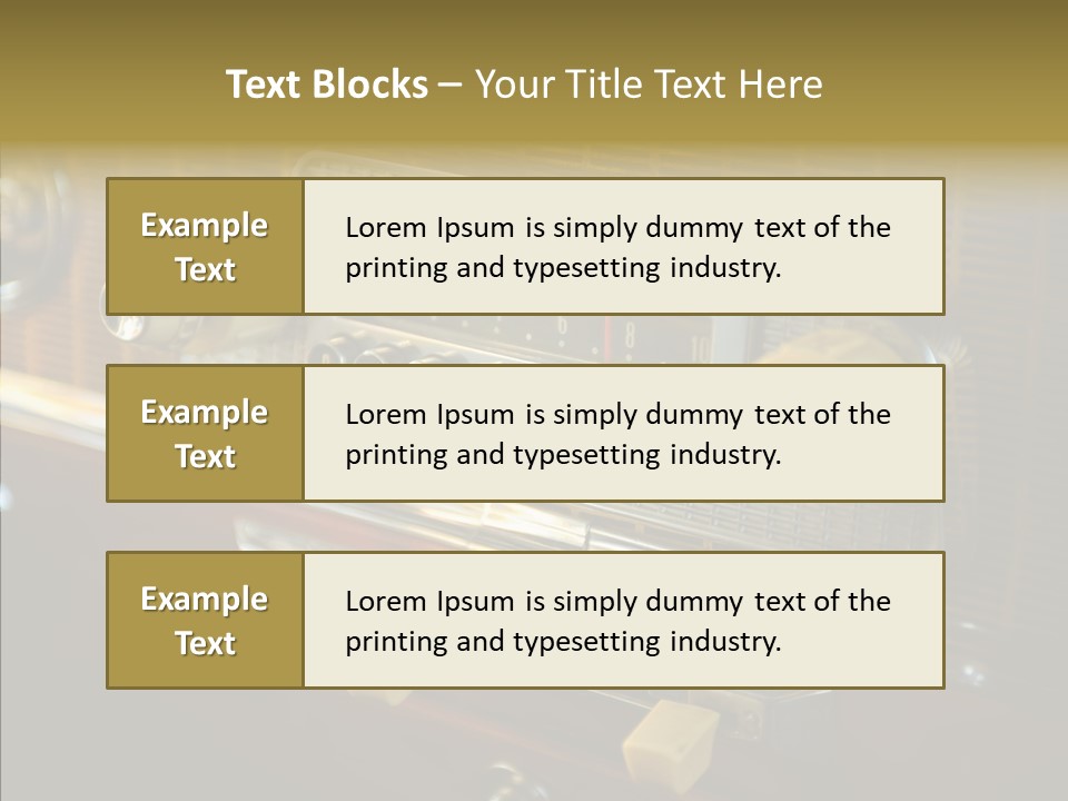 Wood Exhibit Key PowerPoint Template