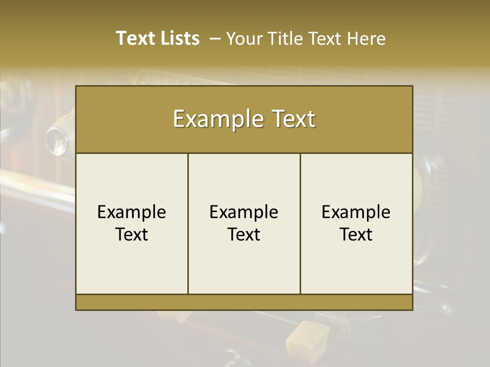 Wood Exhibit Key PowerPoint Template