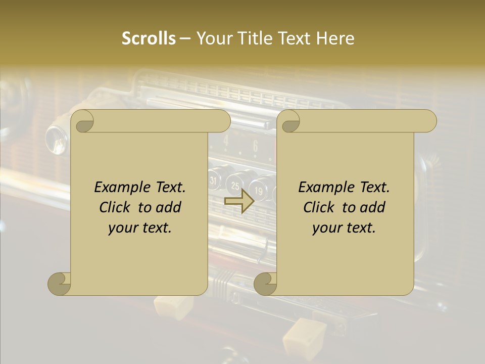 Wood Exhibit Key PowerPoint Template