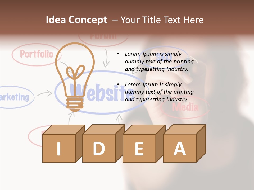 Screen Drawing Schema PowerPoint Template