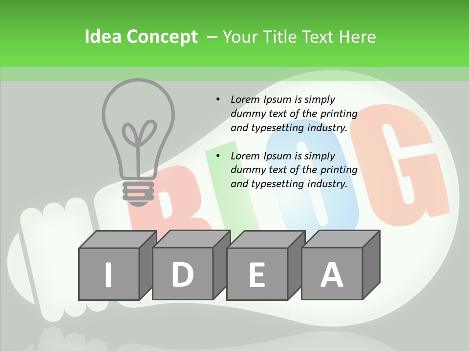 Liberty Concept Blogger PowerPoint Template