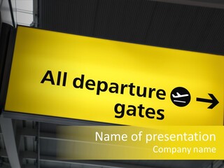 Equipment Travel Departure PowerPoint Template