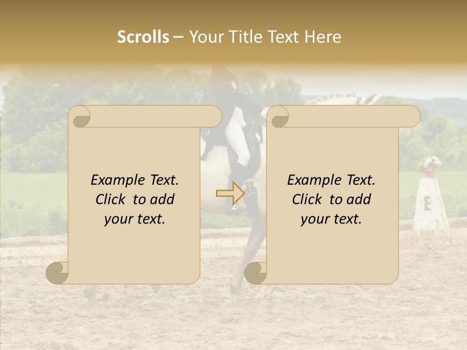 Female Course Gray PowerPoint Template