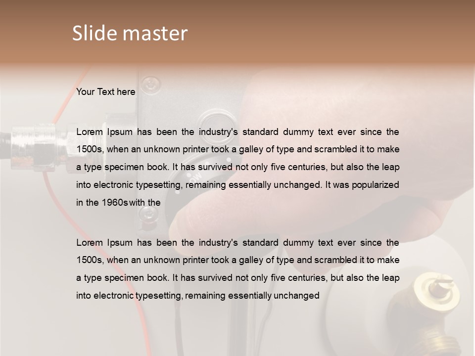 Home Utilities Turn PowerPoint Template