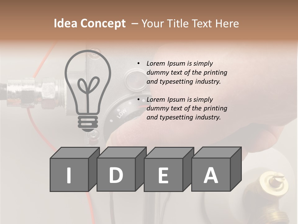 Home Utilities Turn PowerPoint Template