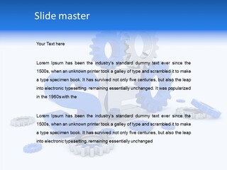 Text Group Service PowerPoint Template