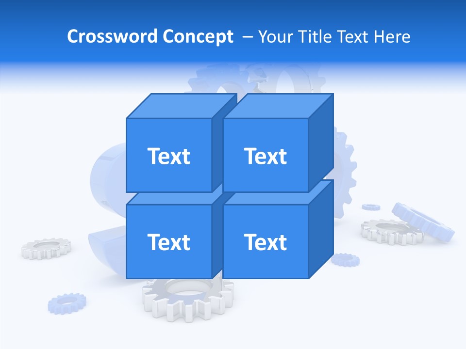 Text Group Service PowerPoint Template
