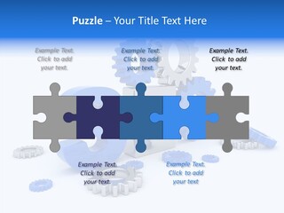 Text Group Service PowerPoint Template
