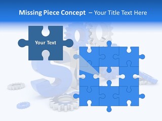 Text Group Service PowerPoint Template