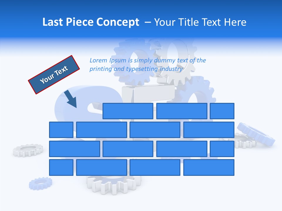 Text Group Service PowerPoint Template