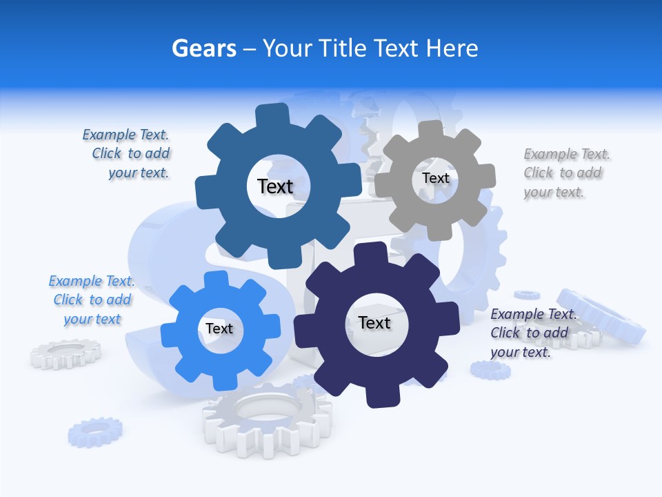 Text Group Service PowerPoint Template